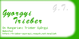 gyorgyi trieber business card